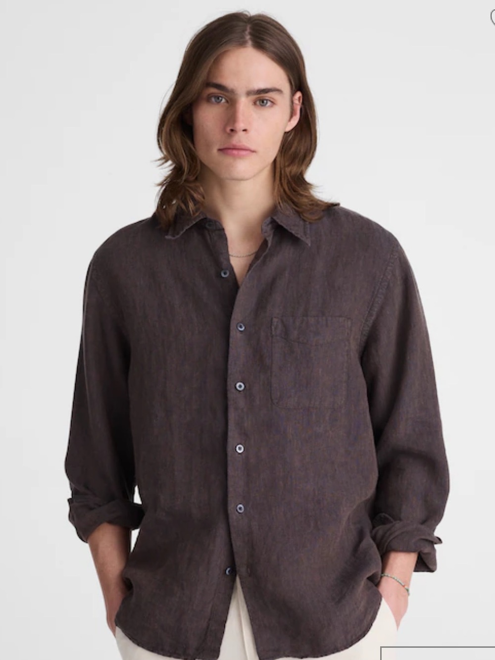 Madewell Button-Up Shirt in Linen
